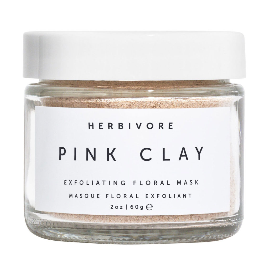 Pink Clay Exfoliating Floral Mask von Herbivore