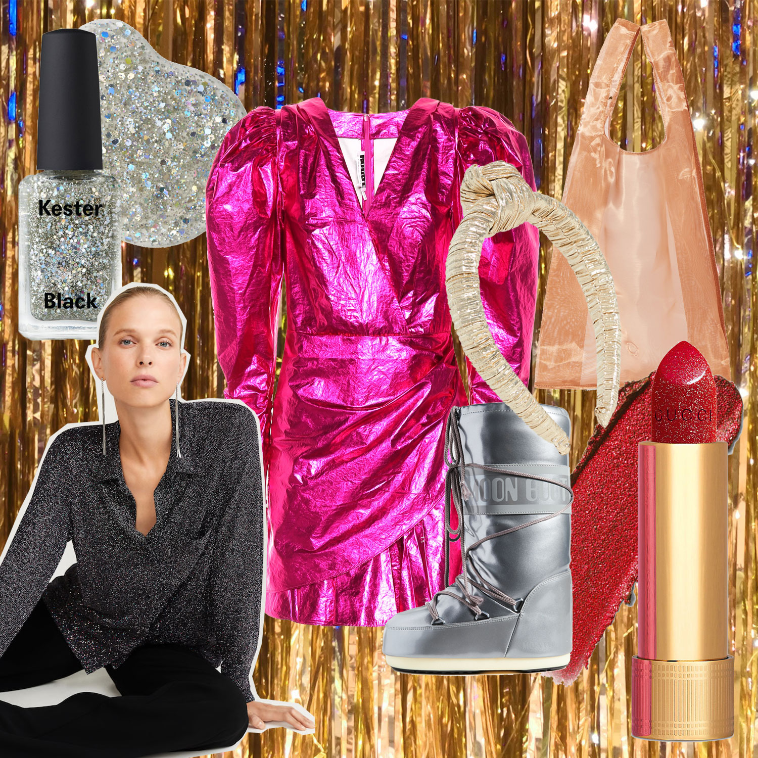 Trend: Glitter und Metallic